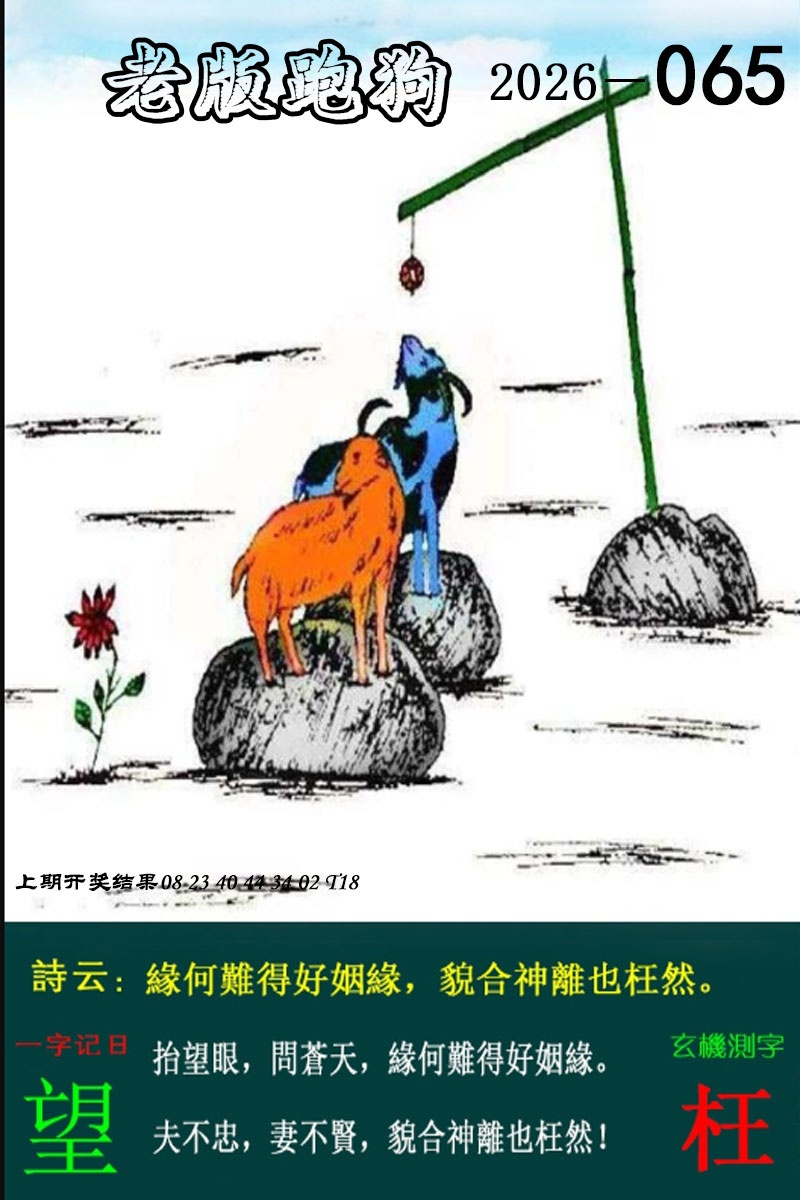 065期老版跑狗图[图]