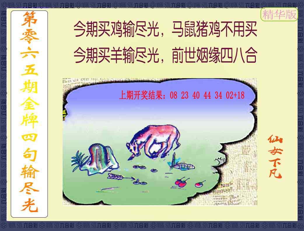065期金牌四句输尽光[图]