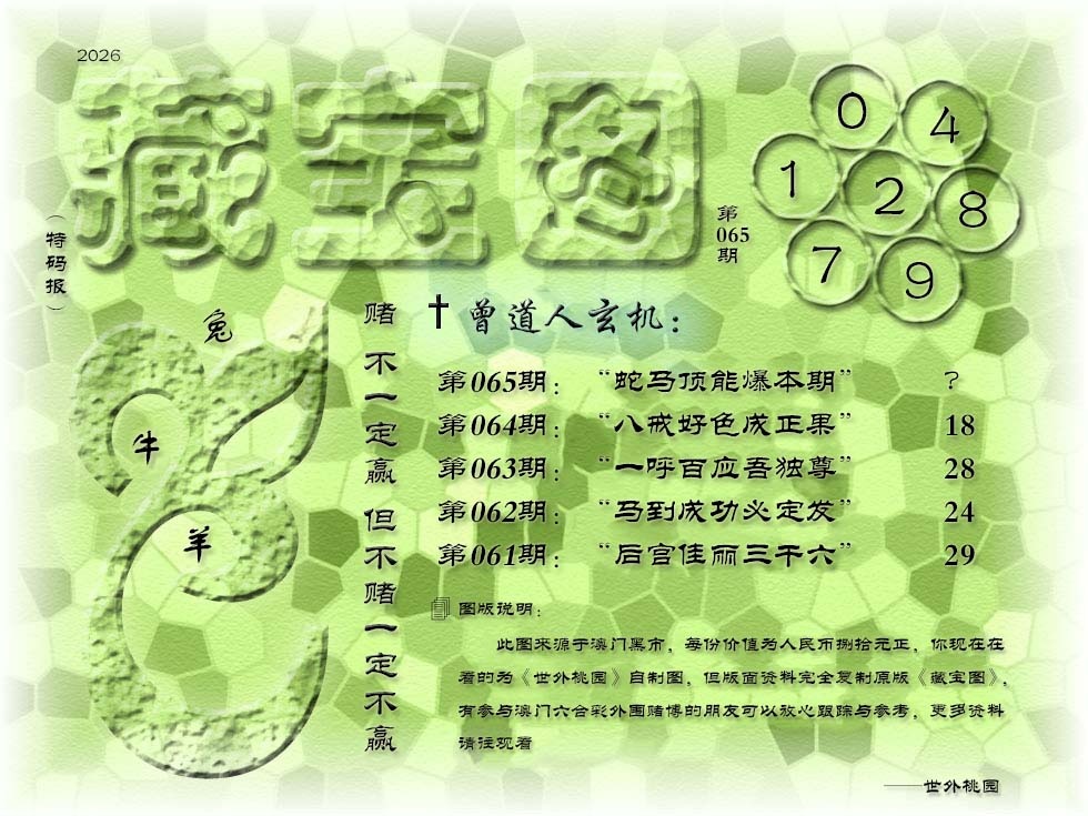 065期《藏宝图》[图]