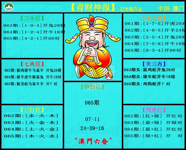 065期青财神[图]