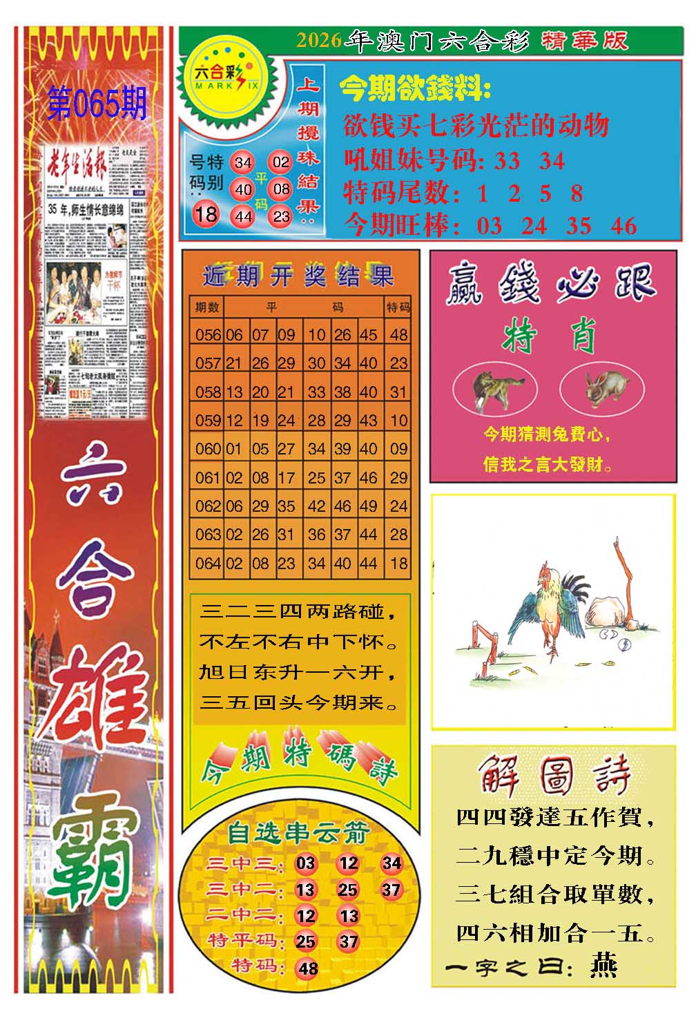 065期六合雄霸[图]