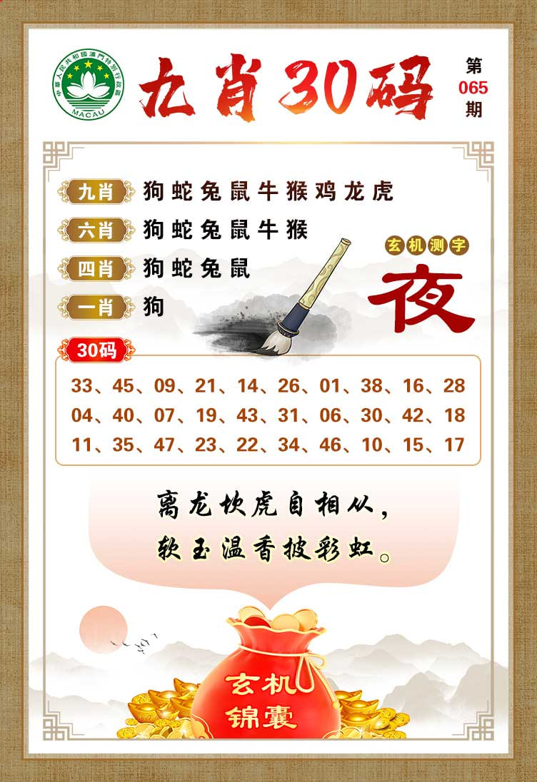 065期九肖30码[图]