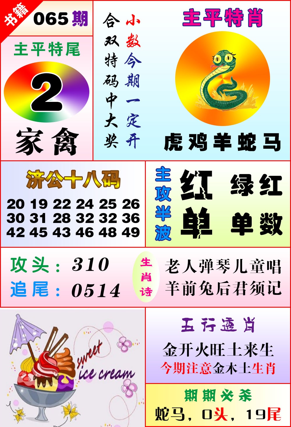 065期澳门狗头铡[图]