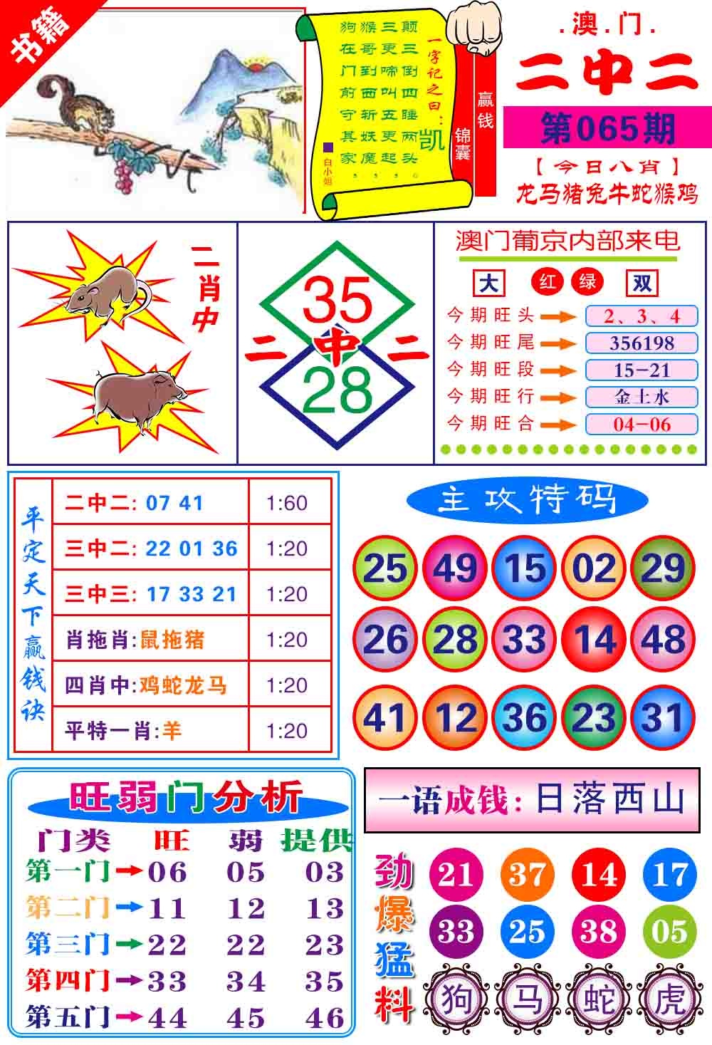 065期澳门平天下[图]