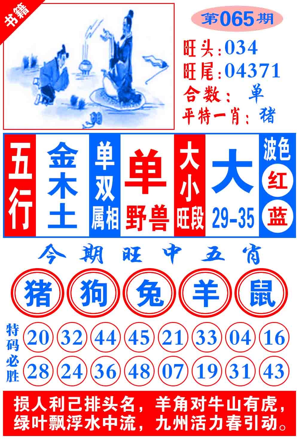 065期澳门全集心水[图]