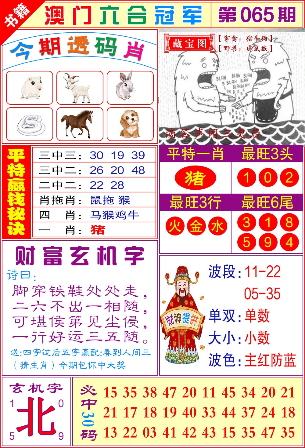 065期澳门六合冠军[图]