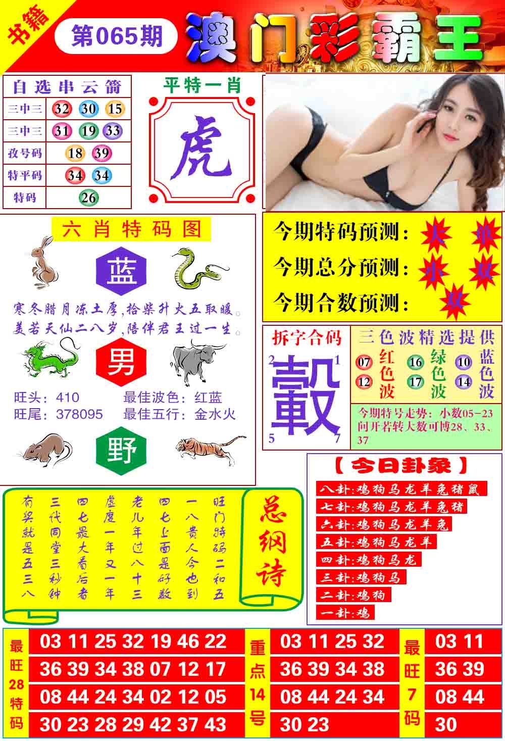 065期澳门彩霸王[图]