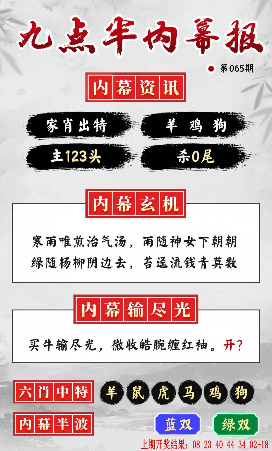 065期九点半内幕报[图]