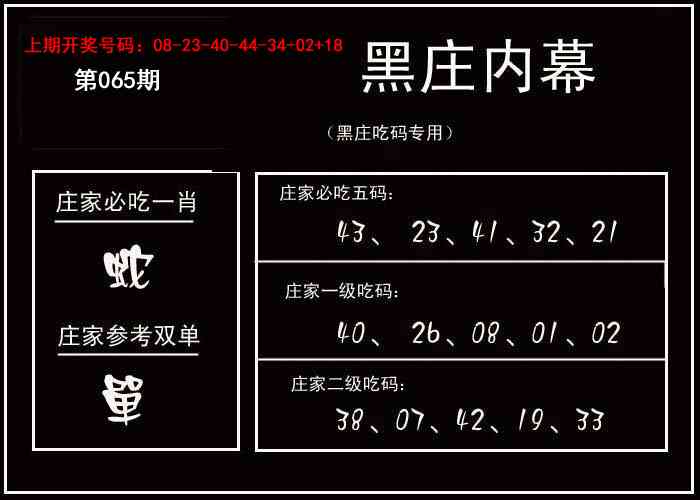 065期黑庄内幕[图]