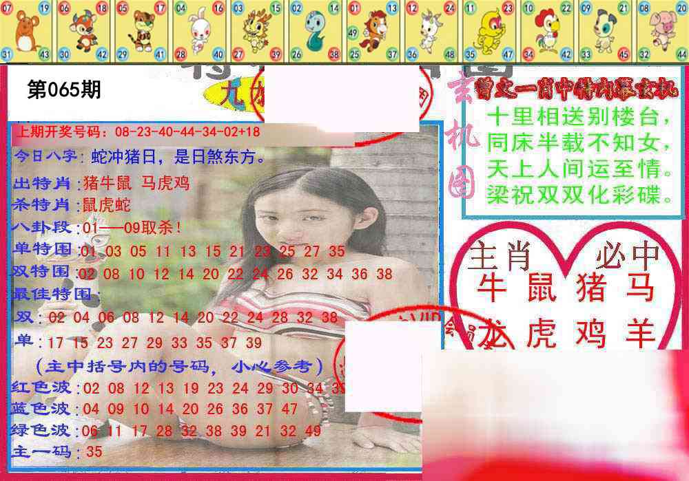 065期特码生肖图[图]