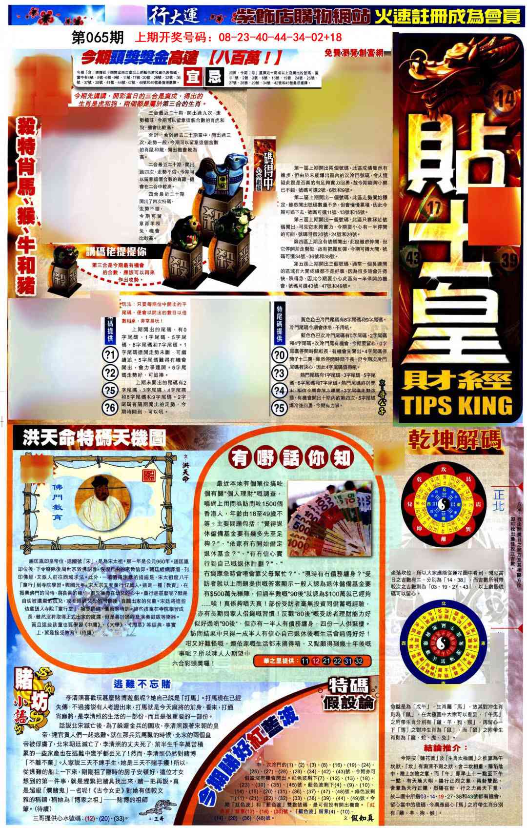 065期贴士皇A加大版[图]
