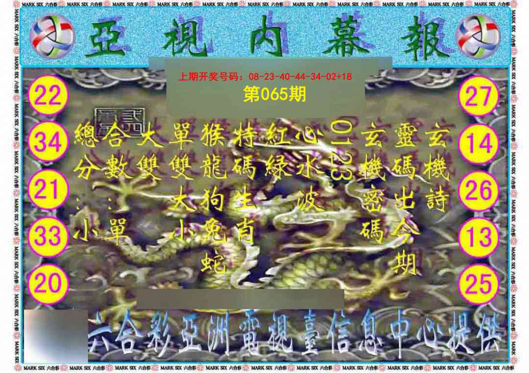 065期亚视内幕报[图]