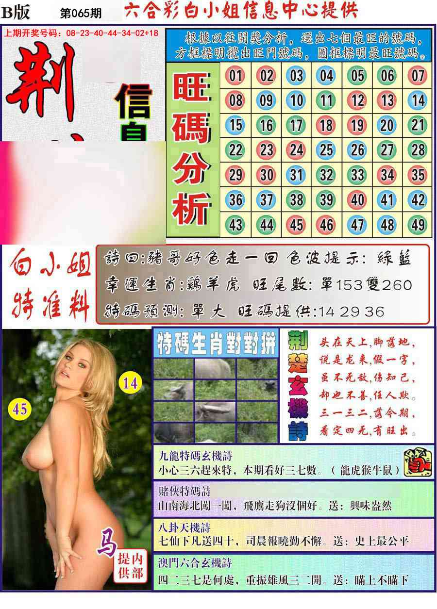 065期荆楚信息玄机B[图]