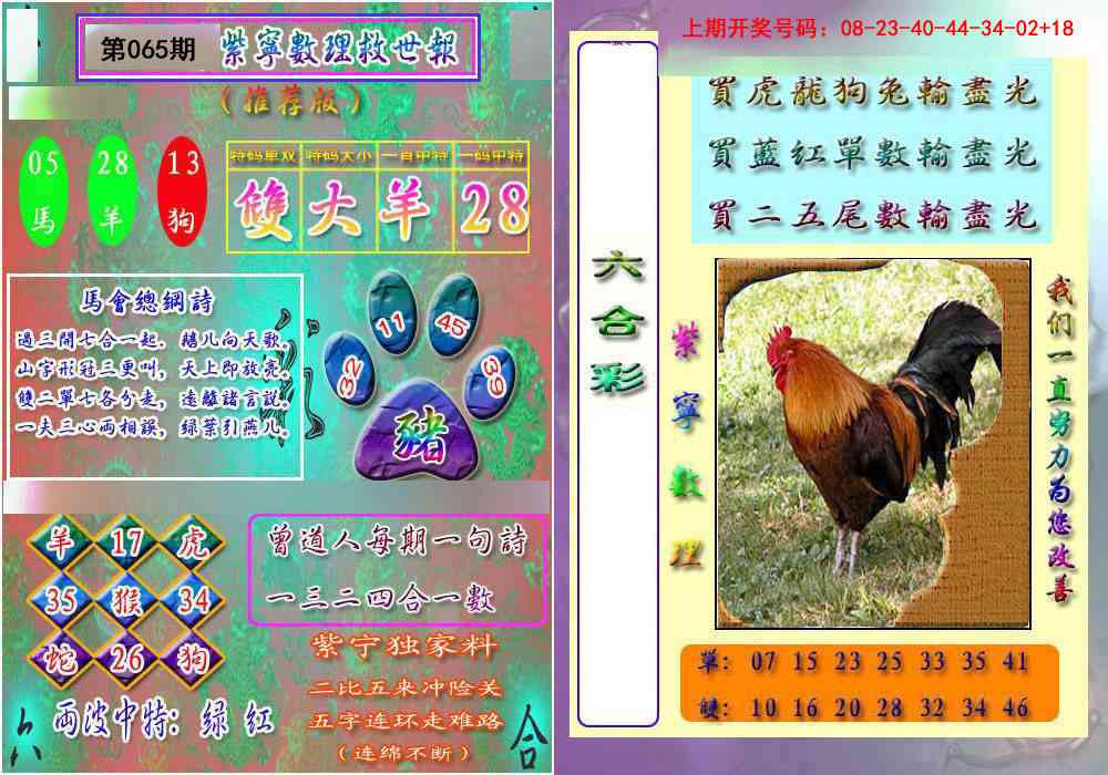 065期数理救世报[图]