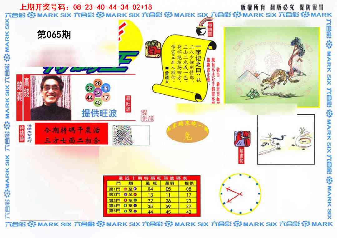 065期特码王(信封)[图]