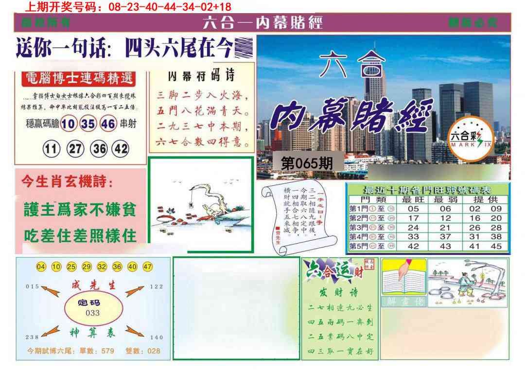 065期内幕赌经[图]