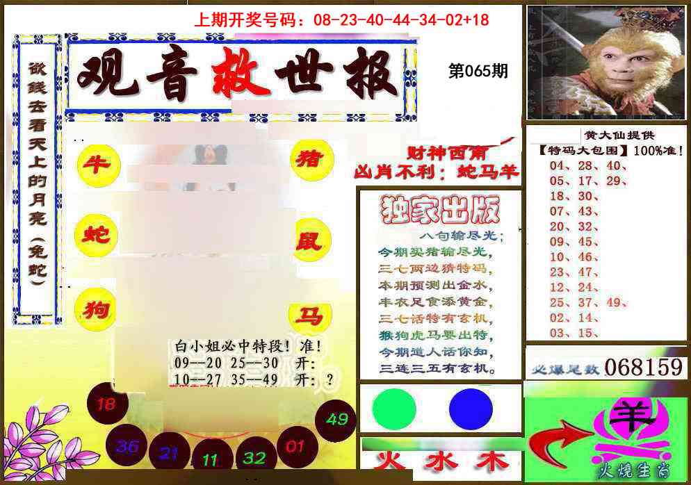 065期(另)观音救世密报[图]