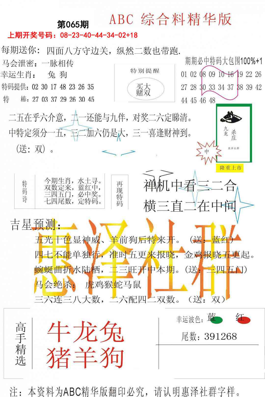 065期综合正版资料[图]