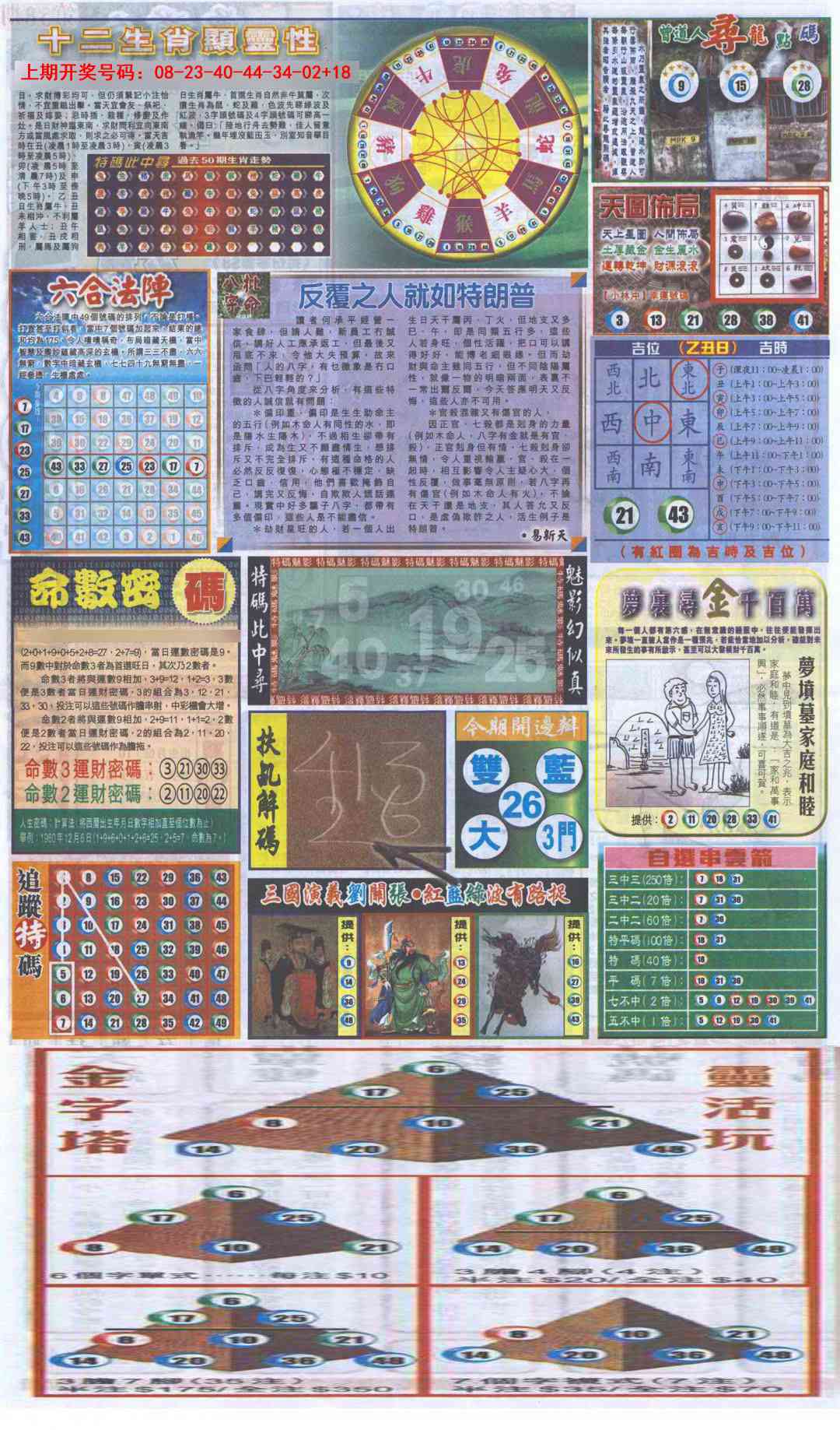 065期新报跑狗-2(背面)[图]