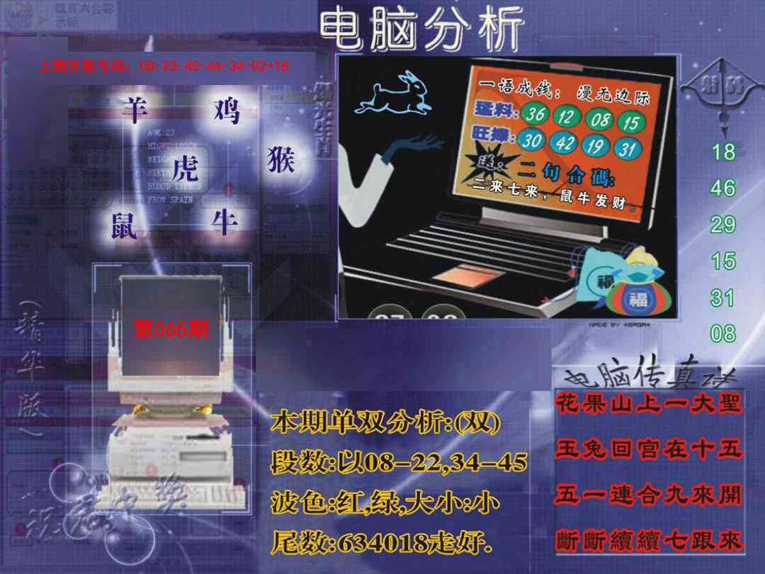 065期正版电脑分析贴士報[图]