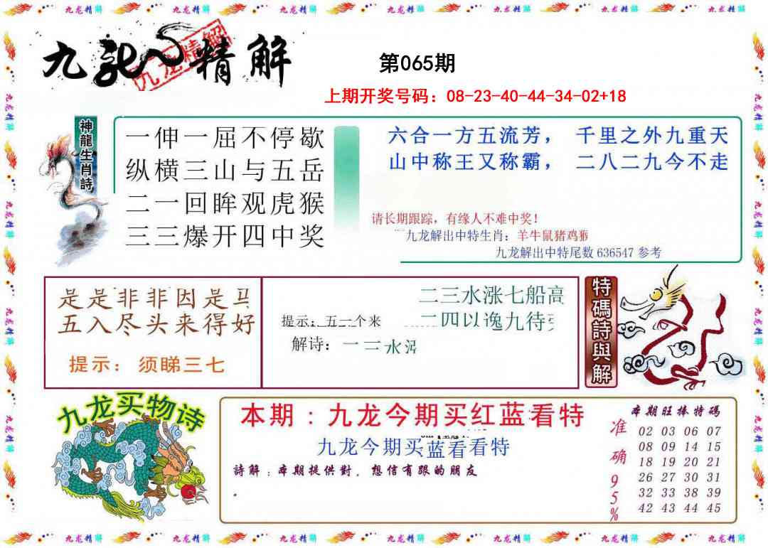 065期九龙精解[图]