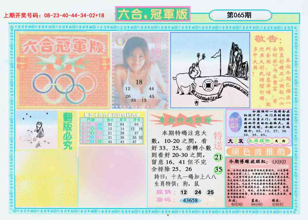 065期六合冠军版A[图]