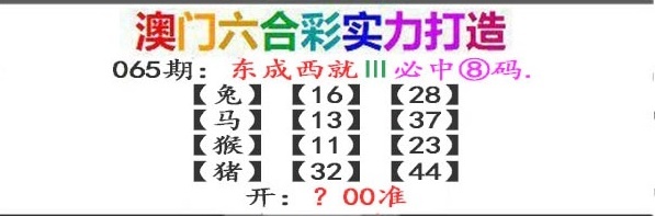 065期东成西就[图]